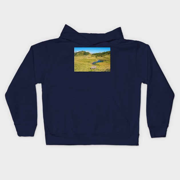 Laghi di Festons in Friuli, Italy Kids Hoodie by jojobob